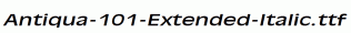 Antiqua-101-Extended-Italic.ttf