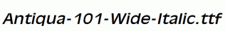 Antiqua-101-Wide-Italic.ttf