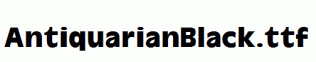 AntiquarianBlack.ttf