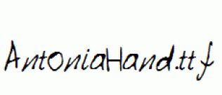AntoniaHand.ttf