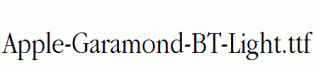 Apple-Garamond-BT-Light.ttf