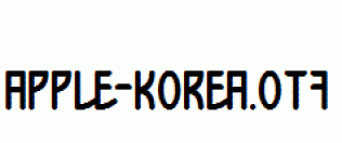 Apple-Korea.otf