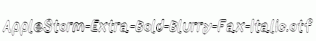 AppleStorm-Extra-Bold-Blurry-Fax-Italic.otf