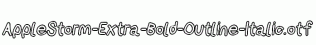 AppleStorm-Extra-Bold-Outline-Italic.otf