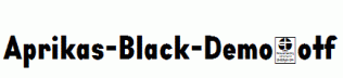 Aprikas-Black-Demo.otf