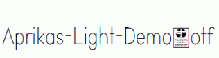 Aprikas-Light-Demo.otf