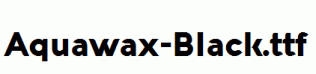 Aquawax-Black.ttf