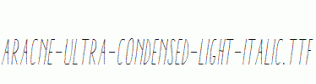 Aracne-Ultra-Condensed-Light-Italic.ttf