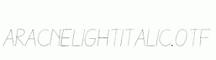 AracneLightItalic.otf