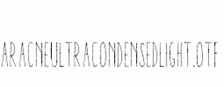 AracneUltraCondensedLight.otf