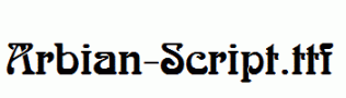 Arbian-Script.ttf