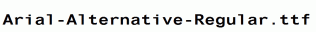 Arial-Alternative-Regular.ttf