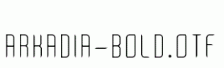 Arkadia-bold.otf