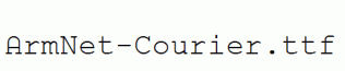 ArmNet-Courier.ttf