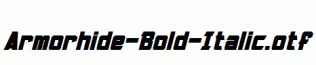 Armorhide-Bold-Italic.otf