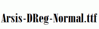 Arsis-DReg-Normal.ttf