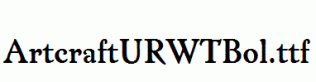 ArtcraftURWTBol.ttf
