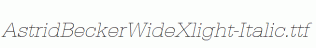 AstridBeckerWideXlight-Italic.ttf