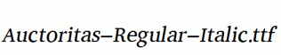 Auctoritas-Regular-Italic.ttf