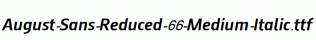 August-Sans-Reduced-66-Medium-Italic.ttf