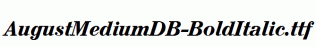 AugustMediumDB-BoldItalic.ttf