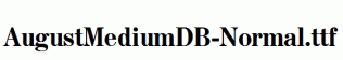 AugustMediumDB-Normal.ttf