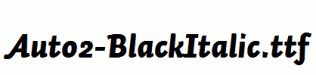 Auto2-BlackItalic.ttf