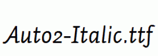 Auto2-Italic.ttf