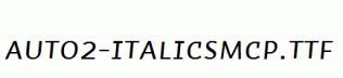 Auto2-ItalicSmCp.ttf