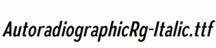 AutoradiographicRg-Italic.ttf