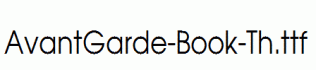 AvantGarde-Book-Th.ttf