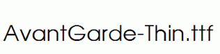 AvantGarde-Thin.ttf