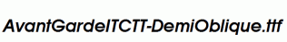 AvantGardeITCTT-DemiOblique.ttf