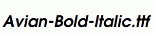 Avian-Bold-Italic.ttf