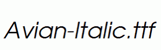 Avian-Italic.ttf