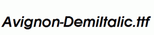 Avignon-DemiItalic.ttf