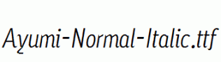 Ayumi-Normal-Italic.ttf