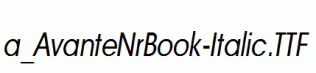 a_AvanteNrBook-Italic.ttf
