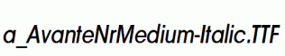 a_AvanteNrMedium-Italic.ttf