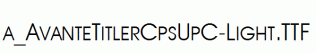 a_AvanteTitlerCpsUpC-Light.ttf