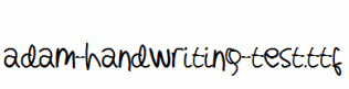 adam-handwriting-test.ttf