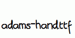adams-hand.ttf
