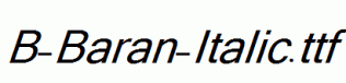 B-Baran-Italic.ttf