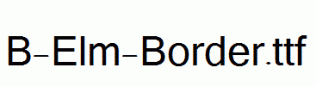 B-Elm-Border.ttf