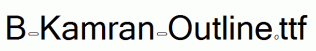 B-Kamran-Outline.ttf