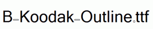B-Koodak-Outline.ttf