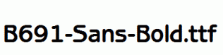 B691-Sans-Bold.ttf