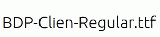 BDP-Clien-Regular.ttf