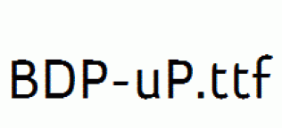 BDP-uP.ttf