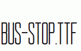 BUS-STOP.ttf